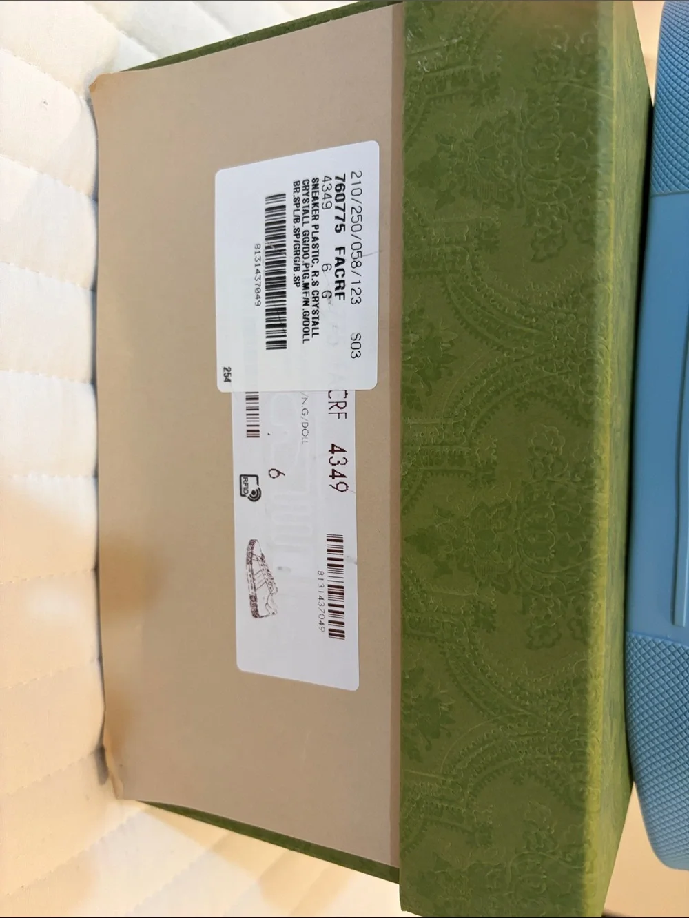 Gucci Blue GG Crystal Sneaker